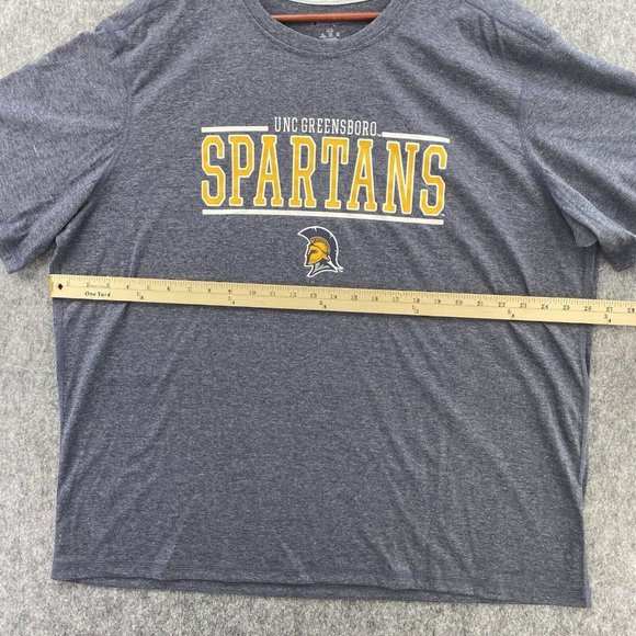 UNC Greensboro Spartans Champion T-Shirt 2XL Heather Gray SS Bar Logo UNCG‎ NWT - Picture 5 of 8